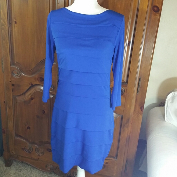 ANTONIO MELANI Dresses & Skirts - Antonio Melani Blue Cocktail Dress size M
